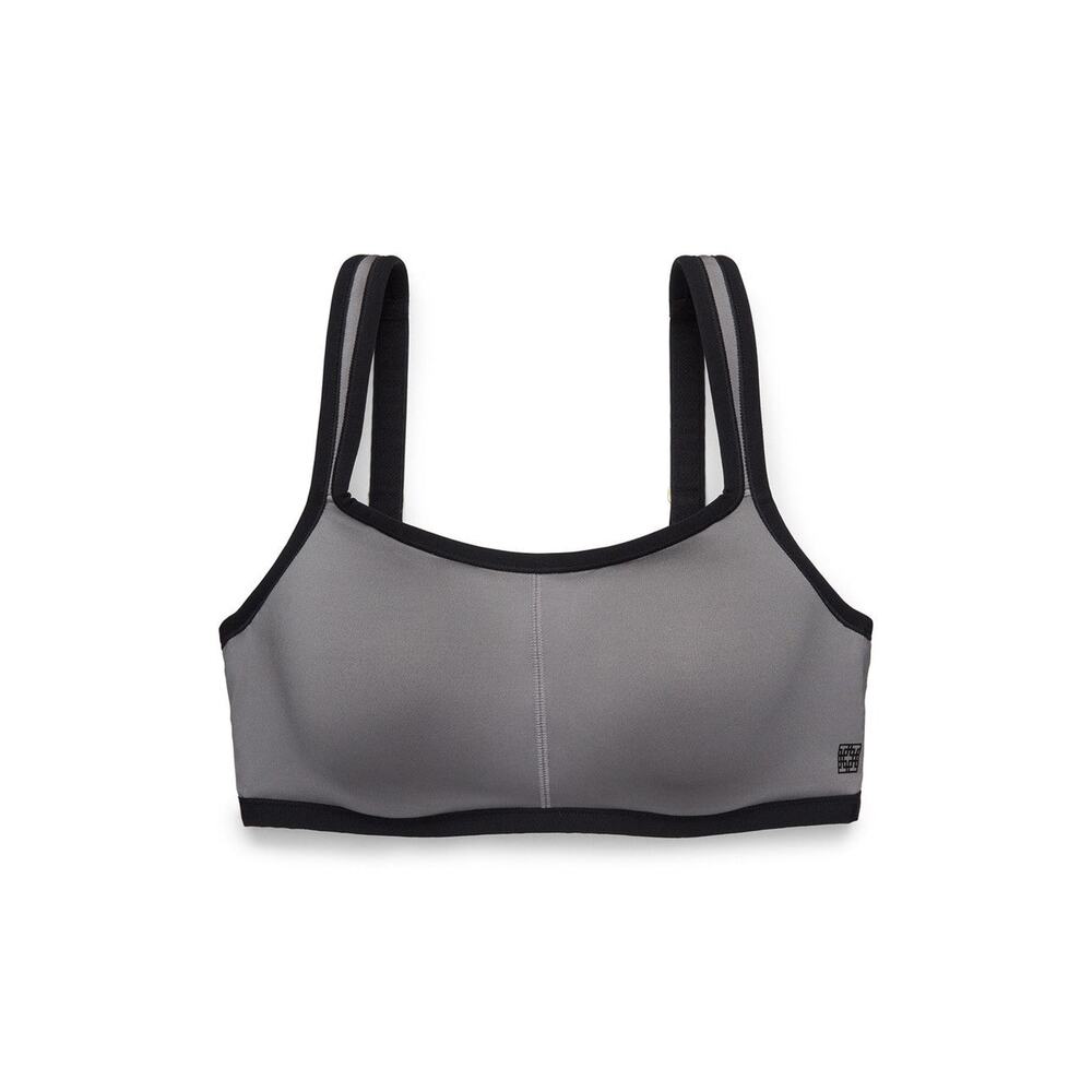 Natori Size 32D Grey/Black Yogi Contour Convertible Sports Bra
